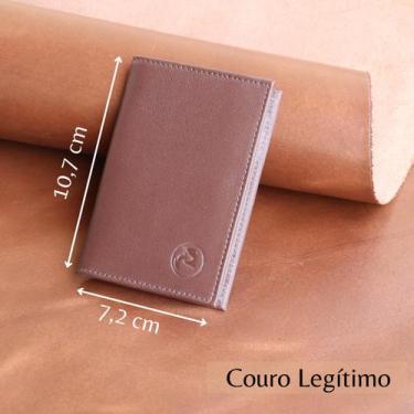 Imagem de Carteira Masculina Mini Couro Legítimo Marca BELLVOLPE, Marrom