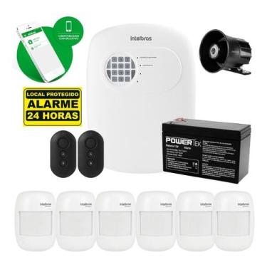 Imagem de Kit Alarme Intelbras Anm 24 App 6 Sensor Presenca Sem Fio