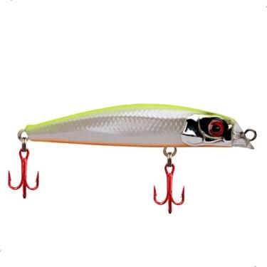 Imagem de Isca Artificial Rei do Rio 80 Sem Barbela Lipless Minnow Flutuante Mei