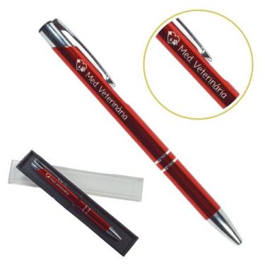 Imagem de Caneta Personalizada Cursos Metal Profissional Coloridas Med. Veteriná
