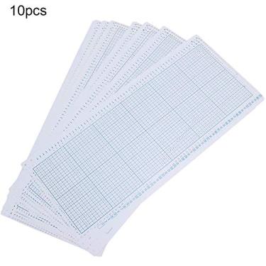 Imagem de AYNEFY Acessório para Máquina de tricô, Rolo de Cartão Perfurador de Pontos de Nylon, Papel de Grade de 10 Peças para Agulhas de tricô Sk-270 Sk-272 Sk-370 Sk830
