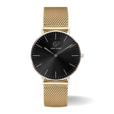 Imagem de Relógio Masculino Bonaparte Elegante Dourado 40mm New Port-Masculino