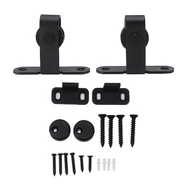 Imagem de Hilitand Mini Porta de Cisalhamento -Kit de Hardware Ultra Lire Capacidade de Estresse Pesado Instalação Simples para Gabinete Quarto de Aço Carbono Parágrafo 2 Scooter Suspenso 2 Kit de Rolhas