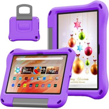Imagem de RIAOUR Capa para tablet de 10 polegadas para crianças, leve, à prova de choque, à prova de choque, com suporte para tablet de 10 polegadas, capa infantil incompatível com iPad Samsung Lenove TCL Onn