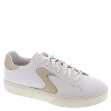 Imagem de Skechers Tênis feminino Court Classics Eden Lx envelhecido, Ouro branco, 40