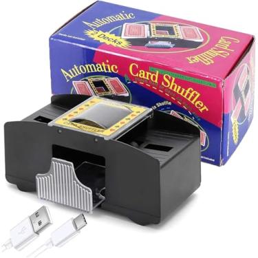 Imagem de Dacefloy Electric Card Shuffler - Fast Automatic Card Mixer for Standard Playing Cards, USB-C/Battery Powered, for Adults Family Game Nights and Card Games (H02)