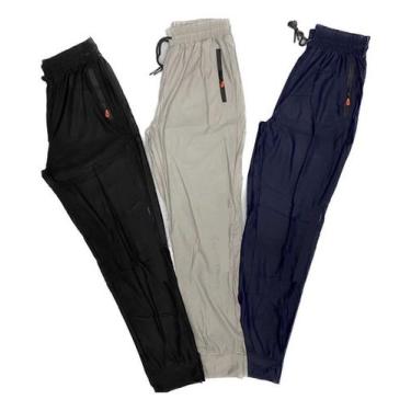 Imagem de Kit 3 Calças Esportiva Dry Fit Premium, Cores Diferentes - SEM MARCA, 