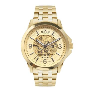 Imagem de Relógio Technos Masculino Automático Dourado - 8n24ak-1d 8n24ak-1d