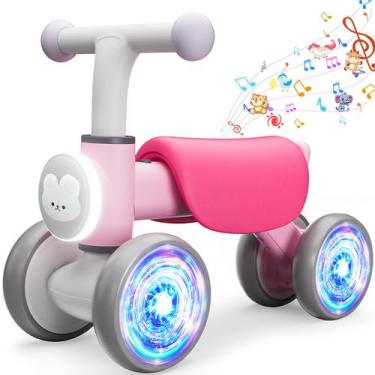 Imagem de Iluminação colorida Balance Bike Doselie para meninas de 1 ano
