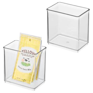 Imagem de Caixa organizadora interna profunda iDesign – Conjunto de 2 – Transparente – Feita nos EUA