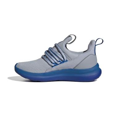 Imagem de adidas Tênis infantil Lite Racer Adapt 7.0, Prata halo/azul-royal brilhante/azul semi lúcido, 15
