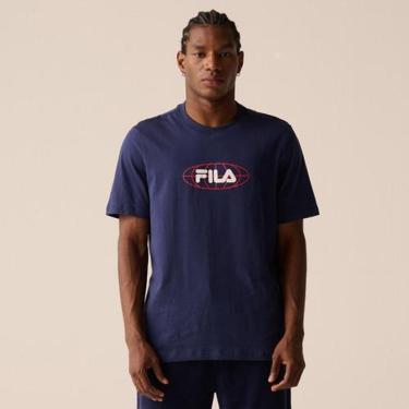 Imagem de Camiseta Fila Regular Classic Masculina Estampa Fila Word-Masculino