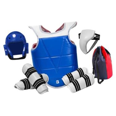 Imagem de Baoblaze Equipamento de proteção completo para Taekwondo, incluindo protetor de virilha, conjunto de proteção corporal para boxe, equipamento de sparring de, L
