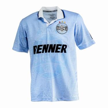 Imagem de Camiseta Grêmio Retrô Celeste 1995 Masculina, Azul, G