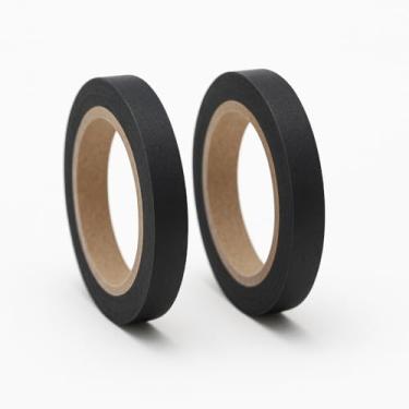 Imagem de Mandala Crafts Fita de bainha fusível preta de 1/2 polegada 50 jardas - Tecido dupla face, sem costura, adesivo de fusão de ferro na fita de bainha para calças, cortinas e roupas