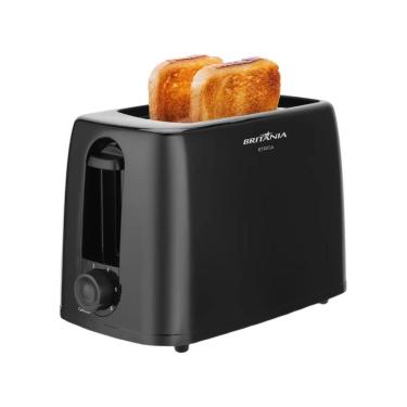 Imagem de Torradeira Britânia Preta 2 Fatias 6 Níveis de Tostagem BTR05A Referência