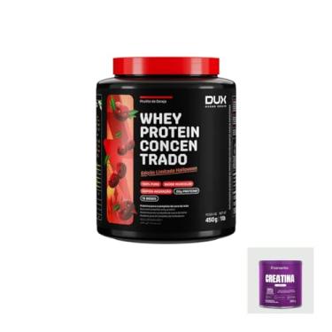 Imagem de Kit Whey Protein Concentrado Halloween 450g Pirulito de Cereja + Creatina 100% Pura 300g