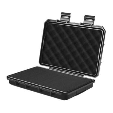 Imagem de Gralara Estojo rígido para transporte com espuma protetora, caixa organizadora anti-impacto para ferramentas e instrumentos de precisão, Black L