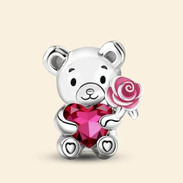 Imagem de 1 peça de berloque de prata elegante de elfo adequado para mulheres, faça você mesmo e roupa diária combinando joias decoração presente para mamãe, 9.5*11mm, Prata, Sem Pedra Preciosa