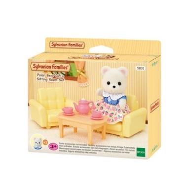 Imagem de CONJUNTO DE SALA DE ESTAR DA MENINA URSO POLAR SYLVANIAN EPOCH 5831