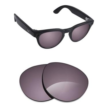Imagem de Alphax Lentes de reposição polarizadas para óculos de sol Ray-Ban Meta Headliner RW4009F 51 mm - Opções, Irídio cinza espelhado