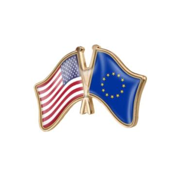 Imagem de EnigmaGlow Emblema de broche de pino único World Most Countries Estados Unidos América e outros países Cruz Amizade Emblema para homens e mulheres, 1.3x0.9inch（33x23mm）, Metal, resina