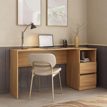 Imagem de Escrivaninha 150,5cm Com Nicho E 2 Gavetas Flex Multimóveis MP6035 Mad