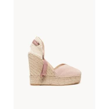 Imagem de Sandália Anabela Alta 12cm Romero Rosa Clara - Alhamas, Rosa claro, 36