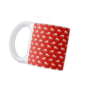Imagem de Caneca Xícara de Café Porcelana 300ml com Desenho de Natal e Ano Novo