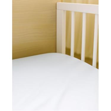 Imagem de Kit 3 Pç Lençol Avulso Malha Liso com Elástico para Berço Americano Malha 100% Algodão Hipoalergenico 160x98x12cm Branco/Palha/Azul