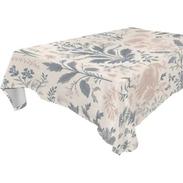 Imagem de Burbuja Toalha de mesa de padrão mínimo, toalha de mesa quadrada anti-rugas grossa para decoração de jantar, cozinha, festa, 137 x 137 cm