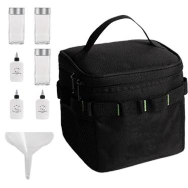 Imagem de Porta-Temperos para Viagem,Conjunto Portátil De 6 Frascos Com | Dispensador de Temperos e Condimentos,Para Família, Amigos, Churrasco, Piquenique, Casa, Mochilismo, Caminhada, Grelhar e Cozinhar