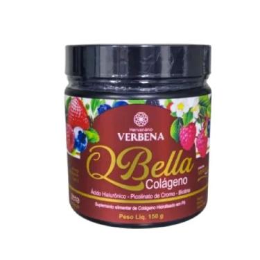 Imagem de Colágeno Hidrolisado e Tipo 2 em Pó QBella (Frutas Vermelhas)