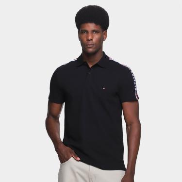 Imagem de Camisa Polo Tommy Hilfiger Global Stripe Monotype Masculina-Masculino