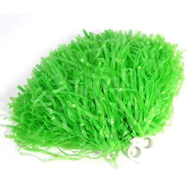 Imagem de Generic Poms de Torcida para Líderes de Torcida, Flor Elástica Durável para Dança de Esquadrão Juvenil, 2 Peças de Pompons para Festa Esportiva para Crianças (Verde)