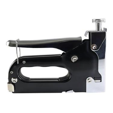 Imagem de Grampeador Profissional Compacto Preto, Alta Performance, 16x3x11cm, 590g, Ergonômico, Versátil