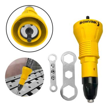 Imagem de Adaptador Rebitador para Furadeira e Parafusadeira com 04 Bicos