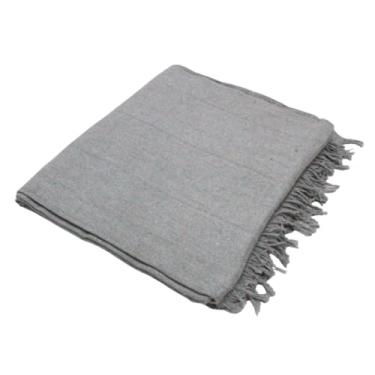 Imagem de Manta Para Sofá King Gigante 3,00 x 1,80 100% Algodão Protetor Decoração(Cinza Neblina-3 Metros)