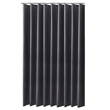 Imagem de Cortina de banheiro à prova de luz durável à prova d'água SIWOTED com ganchos (220 * 180cm)