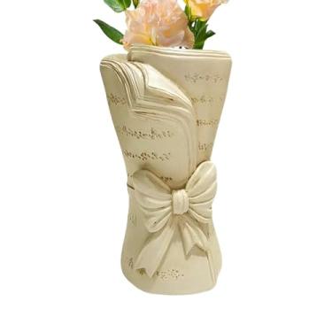 Imagem de Vaso Em Formato De Livro Para Flores | Mini Suporte De Flores Estético Decoração Para Casa - Vaso de Destaque Moderno - Para Sala de Jantar Quarto Escrivaninha Entrada Vitrine Prateleira Parapeito Lar