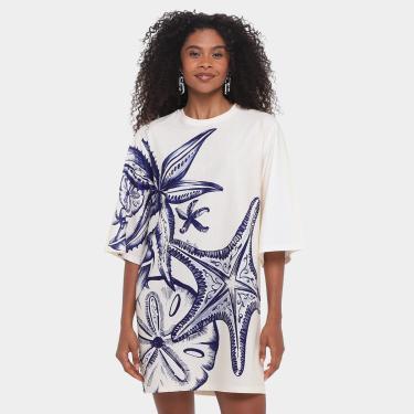 Imagem de Vestido Farm T-Shirt Big Mar De Estrelas-Feminino
