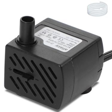 Imagem de alizzy Bomba De Água Submersível Pequena De 50 Gph (180 L/H, 3 W), Bomba De Fonte De Água Ultra Silenciosa Com Elevação De 2 Pés E Cabo De Alimentação De 6 Pés Para Aquário, Tanque De Peixes, Recurs