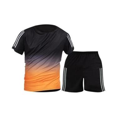 Imagem de Camiseta Masculina De Secagem Rápida Com Gola Redonda E Manga Curta Co