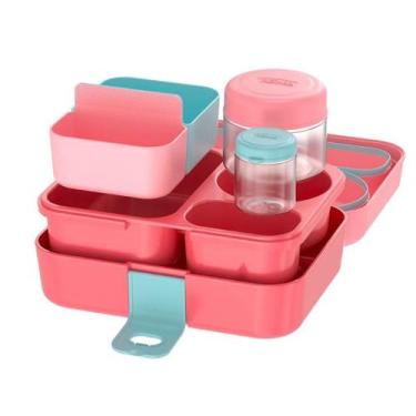 Imagem de Lancheira Bento Box Thermos Rosa 8Pçs