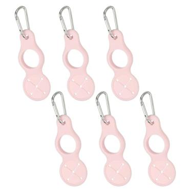 Imagem de YELARXI Clipe de garrafa de água, suporte de silicone para garrafa de água com clipe de fivela para pendurar porta-chaves com laço de toalha para acampamento ao ar livre, caminhadas, viagens (pacote