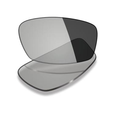 Imagem de Mryok Lentes de reposição UV400 para óculos Oakley Wingspan OX5040 53 mm, HD Polarized, proteção UV, resistente a impactos e perfeitamente ajustado - cinza fotocromático anti luz azul