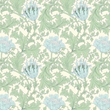 Imagem de VEELIKE Papel de parede vintage William Morris Peel and Stick Golden Lily Floral Papel de parede mural autoadesivo floral papel de parede de vinil removível