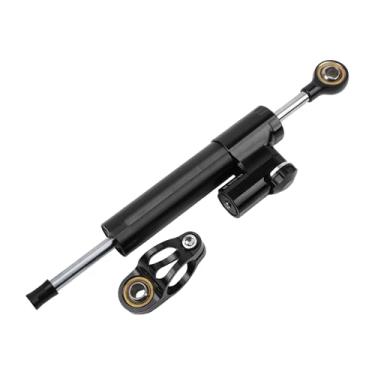 Imagem de PowerMotor Amortecedor de direção de motocicleta, substituição de amortecedor curto ajustável de 25 cm para scooters de bicicleta de rua 125cc-400cc MT10/07/09/03 CBR600RR CB1000R CB650F-Preto