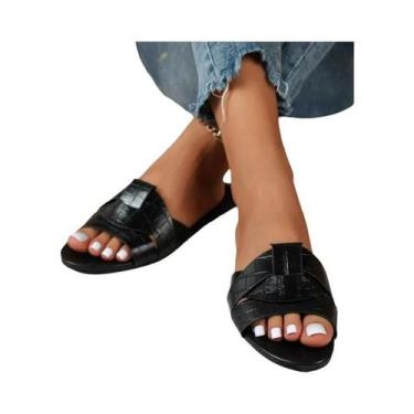 Imagem de Chinelos De Verão Femininos Em Cores Sólidas, Sapatos De Designer, Zap