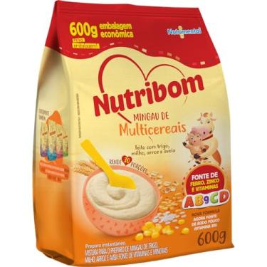 Imagem de Nutribom Mingau de Multicereais 600g - Feito Com Trigo, Milho, Arroz e Aveia, Fonte de Ferro, Zinco e Vitaminas